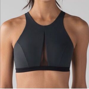 Lululemon Endless Horizons Top Swim Bikini Bra Activewear DeepCoal/Black 6 Beach